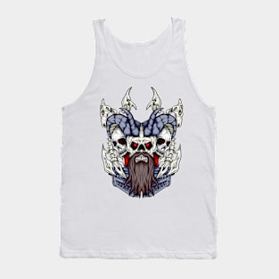 Dark face bone Tank Top